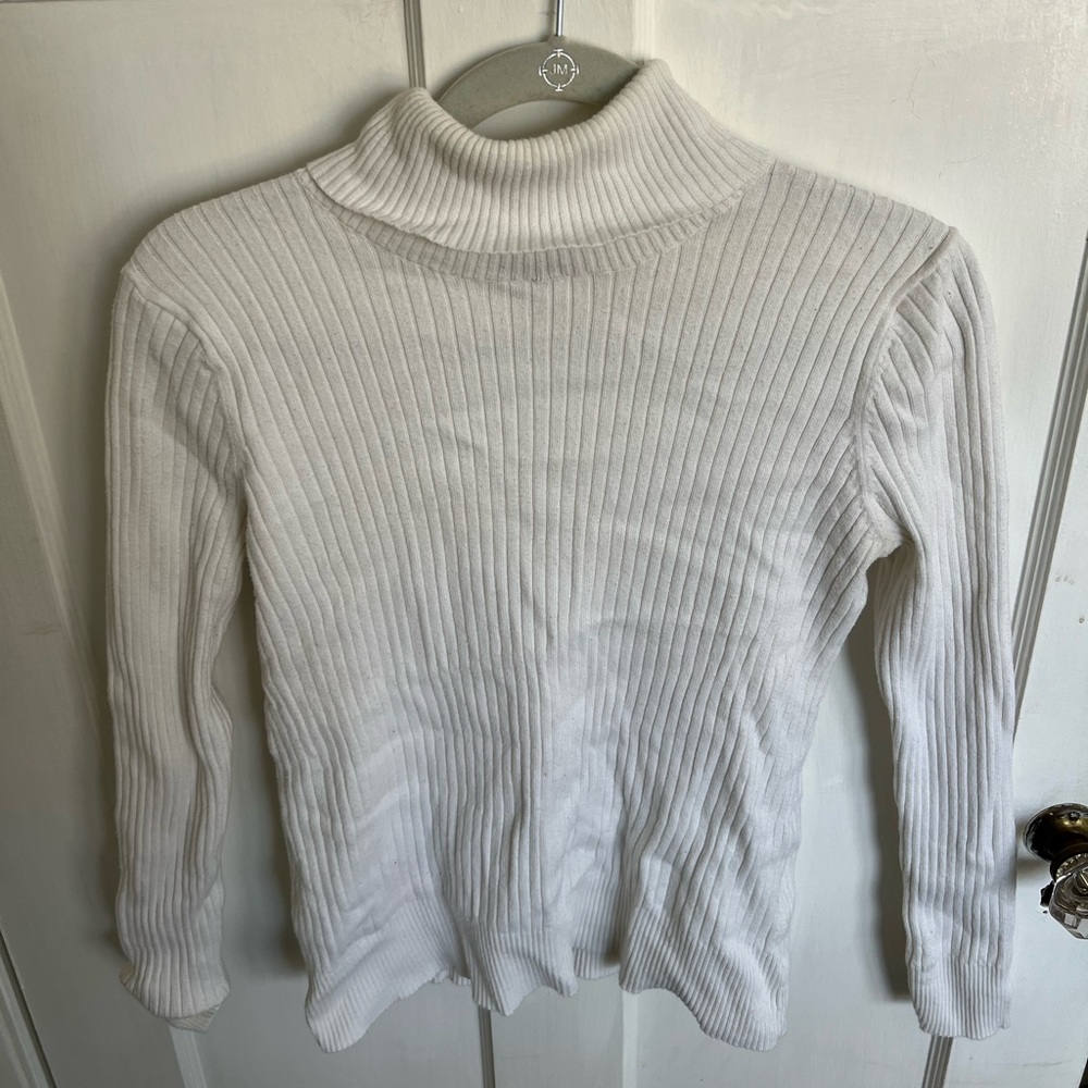 Merona Women's Ribbed Turtleneck Sweater - Cream